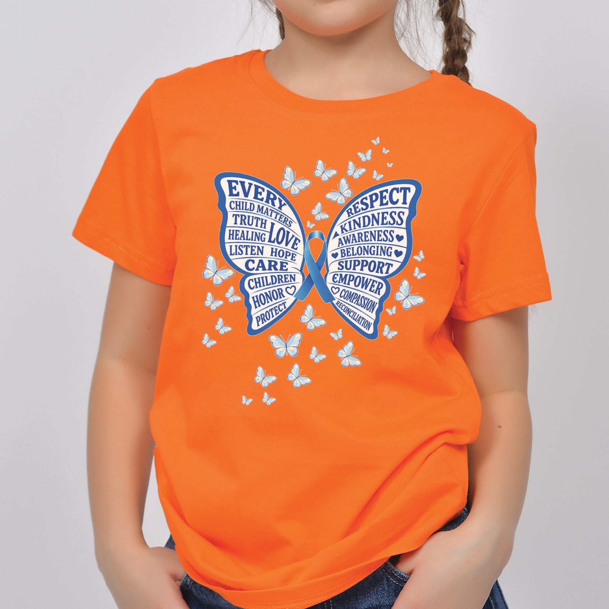 Every Child Matters Orange Shirt – Butterfly Truth Healing Awareness Unisex T-shirt/Hoodie/Sweatshirt