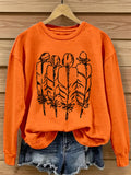 Women's Orange Shirt Day Print Sweatshirt