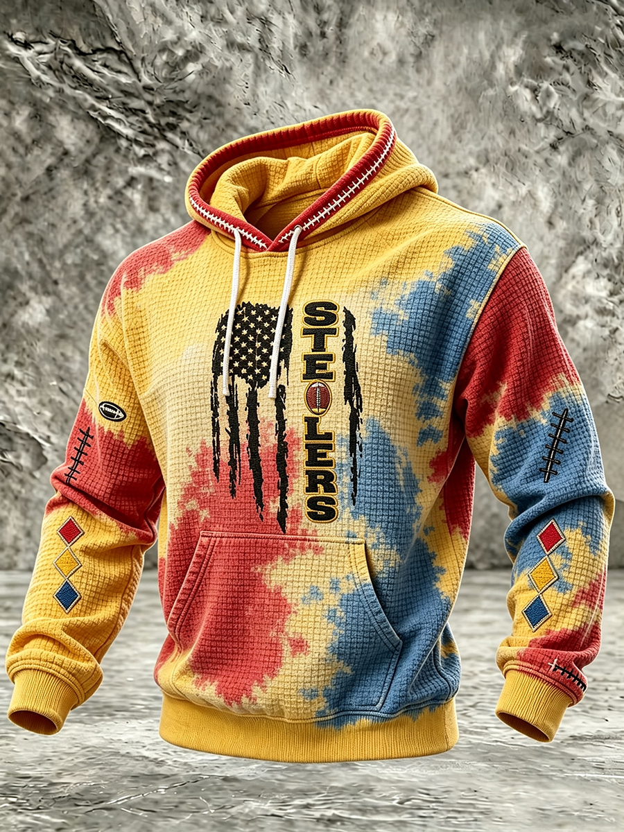 Men's Football Printed Casual Hoodie