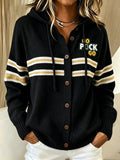 Women'S Football Print Casual Knitwear