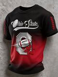 Men's Football Pattern Waffle T-Shirt