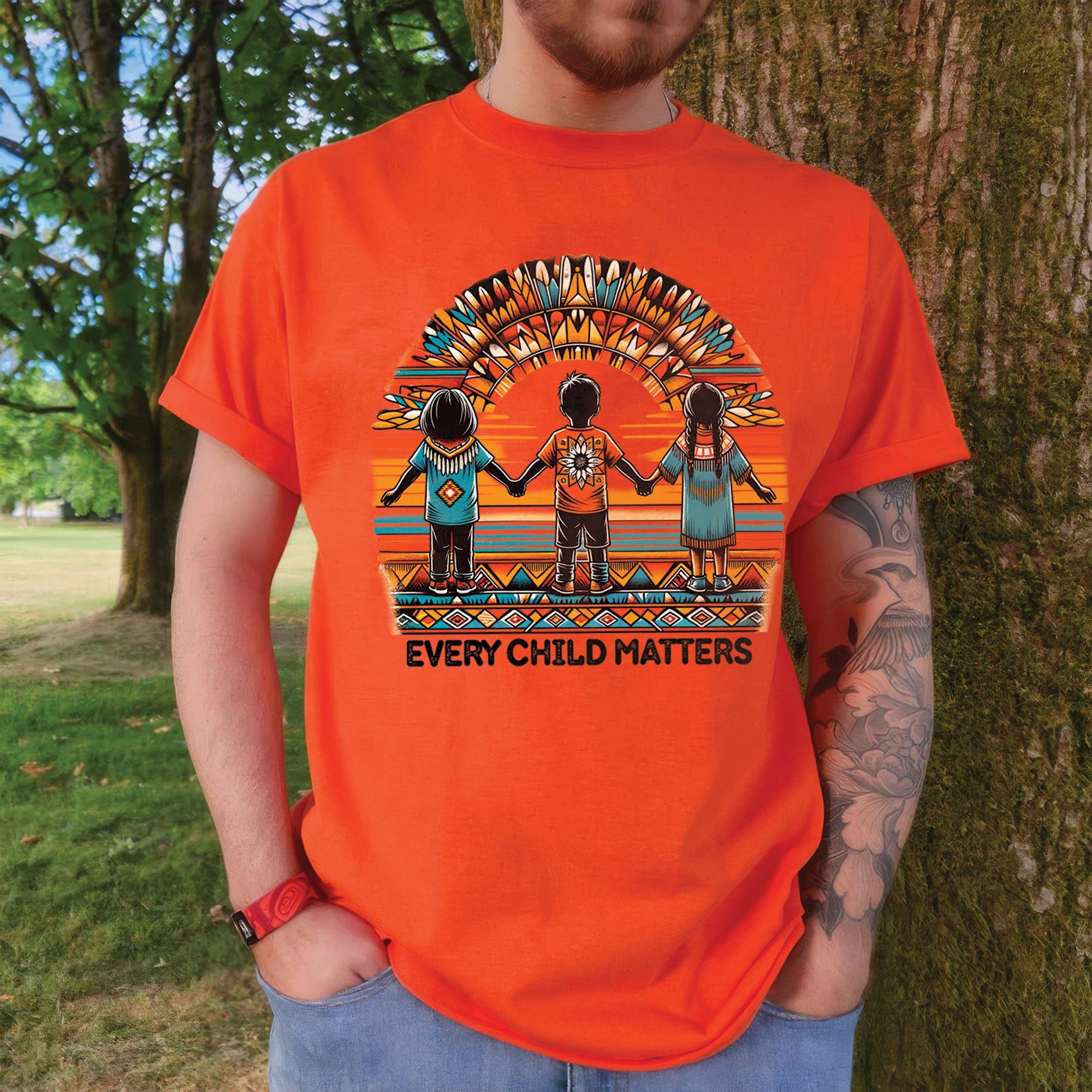 Truth and Reconciliation Every Child Matters Orange Shirt Day Native American Unisex T-shirt/Hoodie/Sweatshirt