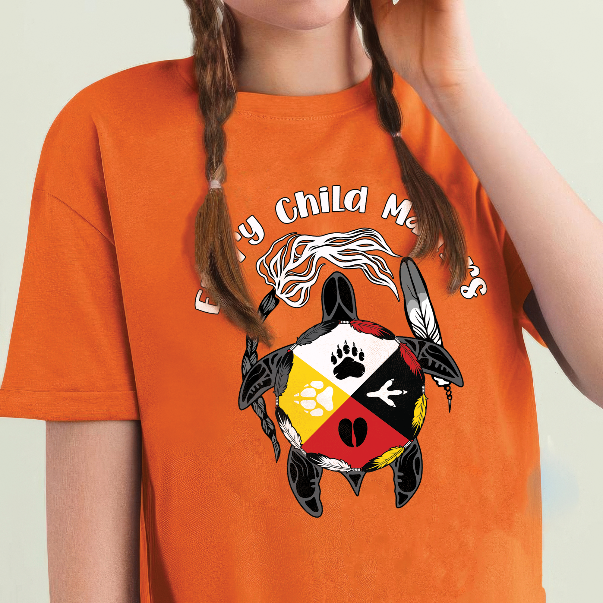 Sacred Circle of Healing – For Orange Shirt Day Unisex T-shirt/Hoodie/Sweatshirt 143