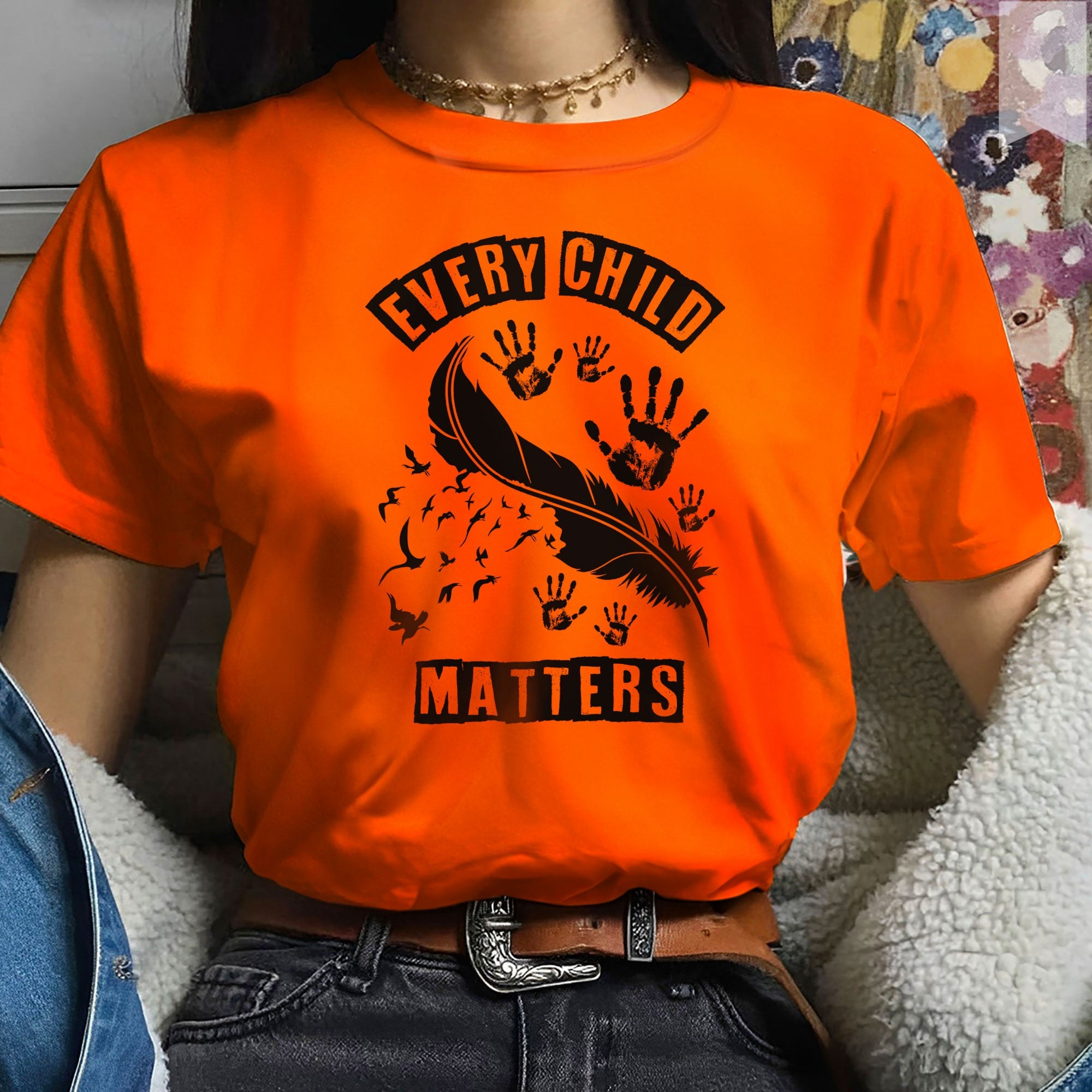 Every Child Matters Native Leather And Imprint Native American Unisex T-shirt/Hoodie/Sweatshirt