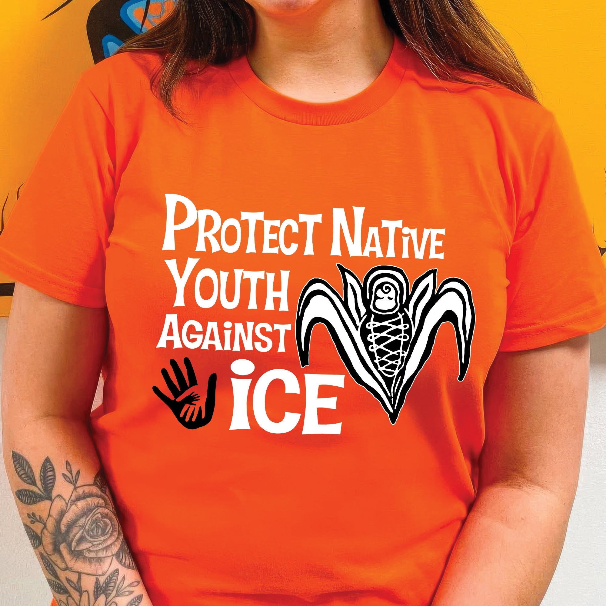 Protect Native Youth Against ICE Indigenous Rights Awareness Unisex T-shirt/Hoodie/Sweatshirt