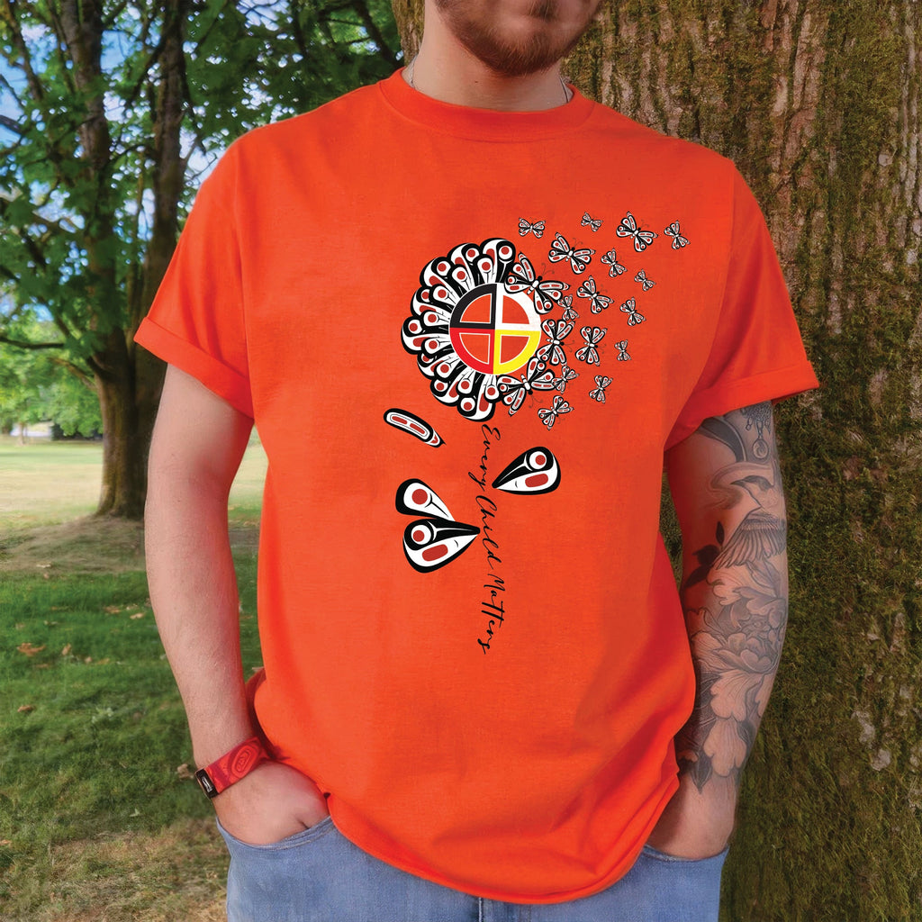 Every Child Matters – Native American Medicine Wheel Butterfly Remembrance Unisex T-shirt/Hoodie/Sweatshirt