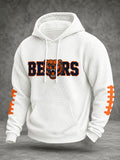 Men'S Football Printed Casual Hoodie