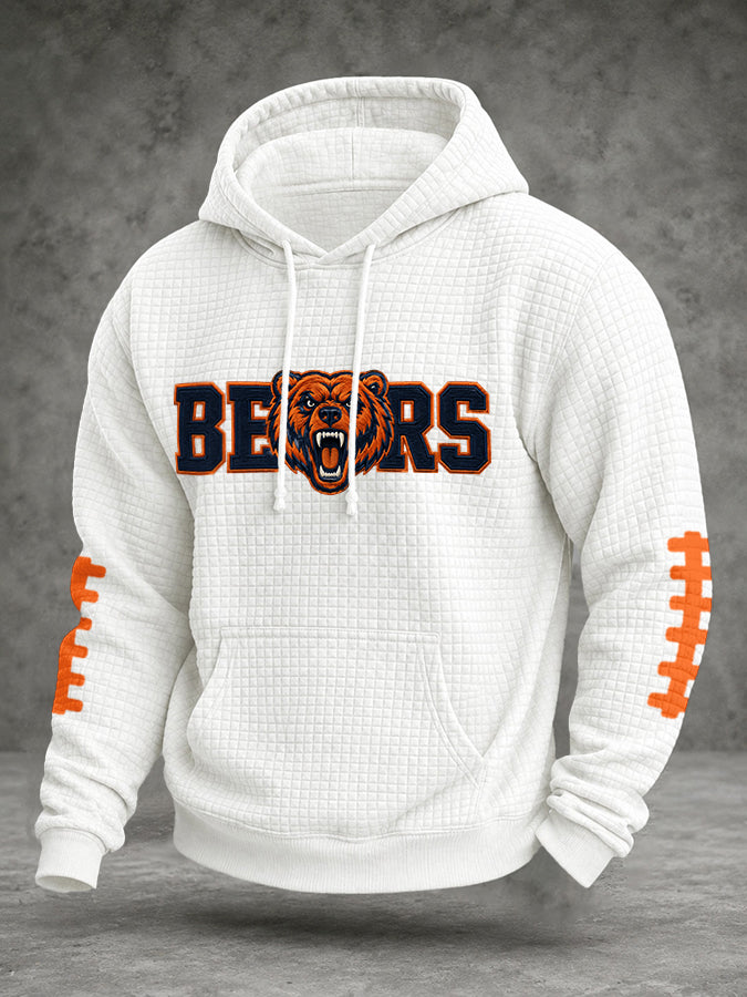 Men'S Football Printed Casual Hoodie