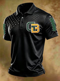 Men'S Football Printed Polo Shirt