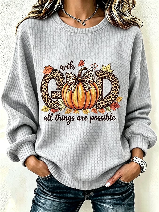 ❤️Buy 3 Get 20% Off❤️Women's God Is So Good Print Hooded Sweatshirt