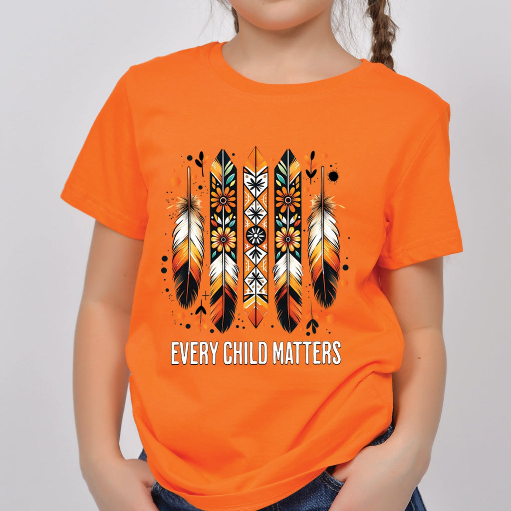 Every Child Matters Orange Native American Feather Unisex T-shirt/Hoodie/Sweatshirt