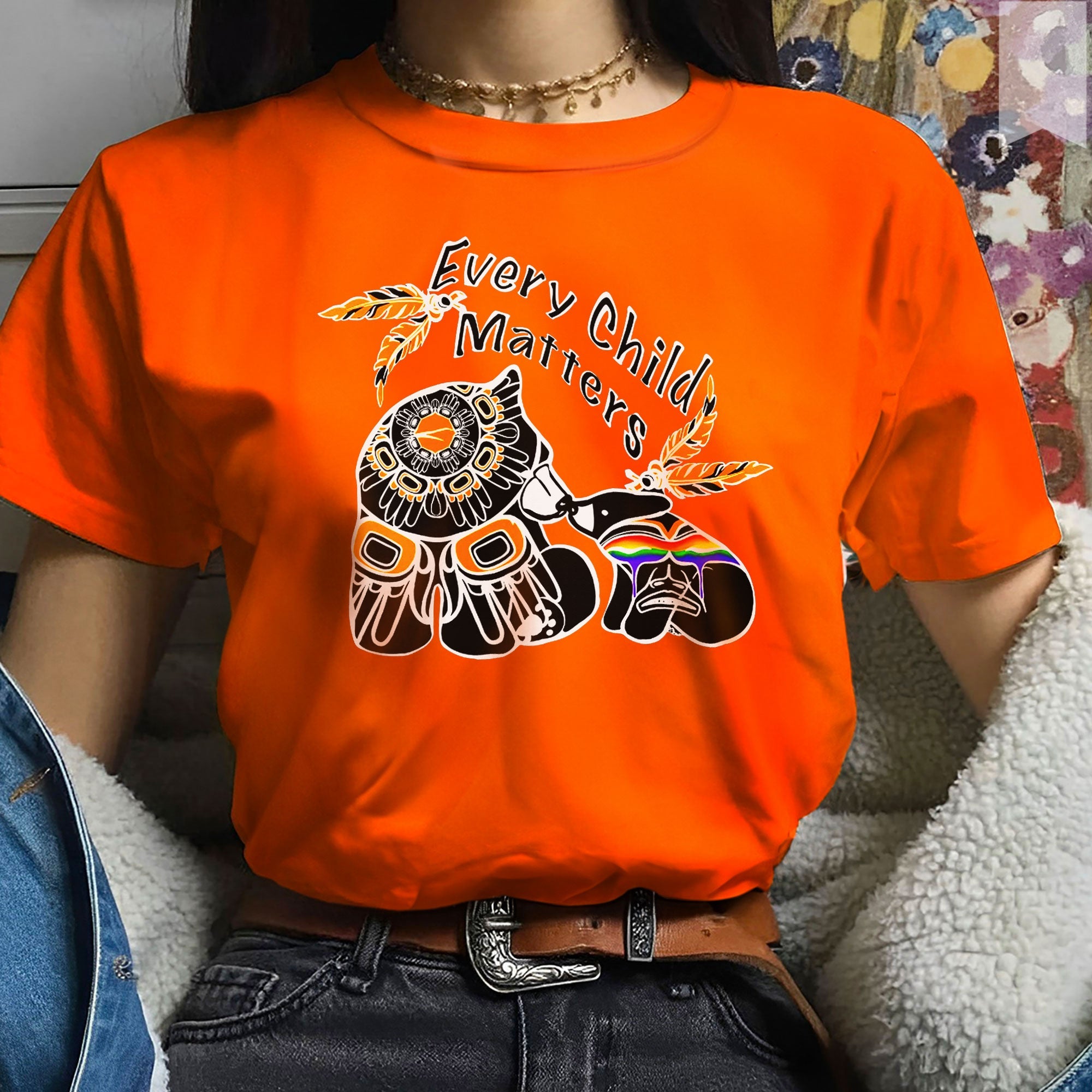 Every Child Matters Native Love And Affection Native American Unisex T-shirt/Hoodie/Sweatshirt