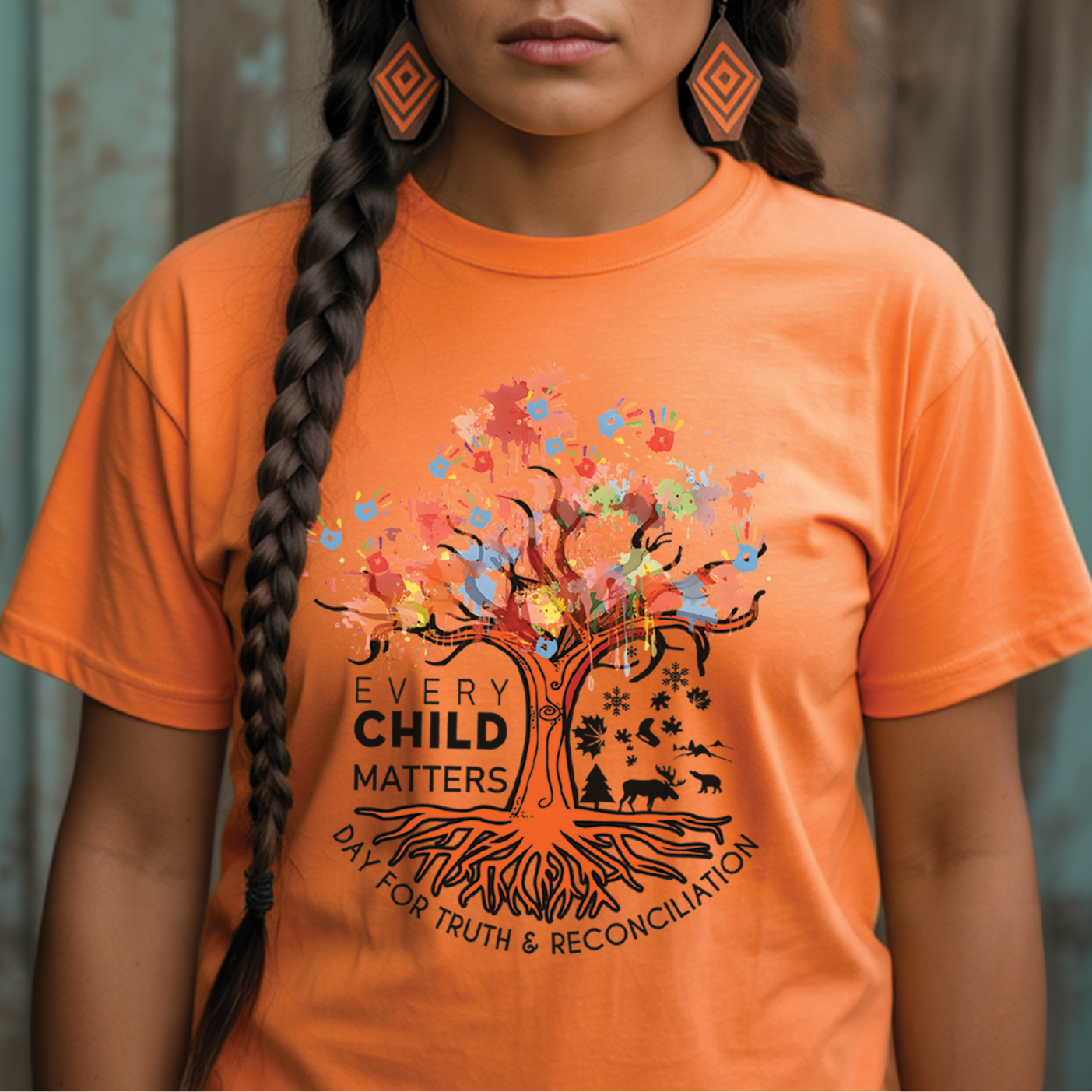Tree of Life, Handprints of Hope, and Healing - For Orange Shirt Day Unisex T-shirt/Hoodie/Sweatshirt 161
