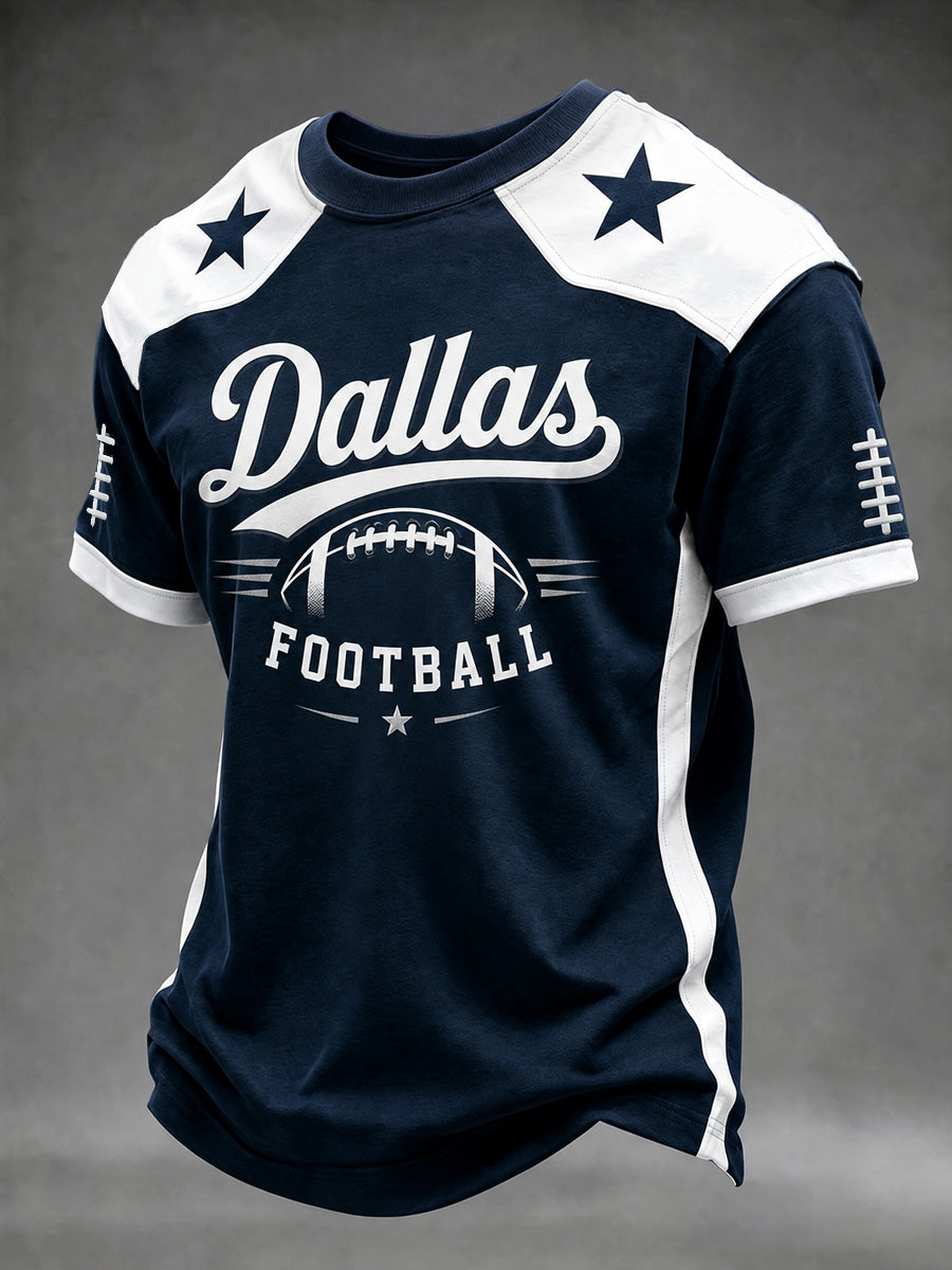 Men's Football Game Day Printed T-shirt