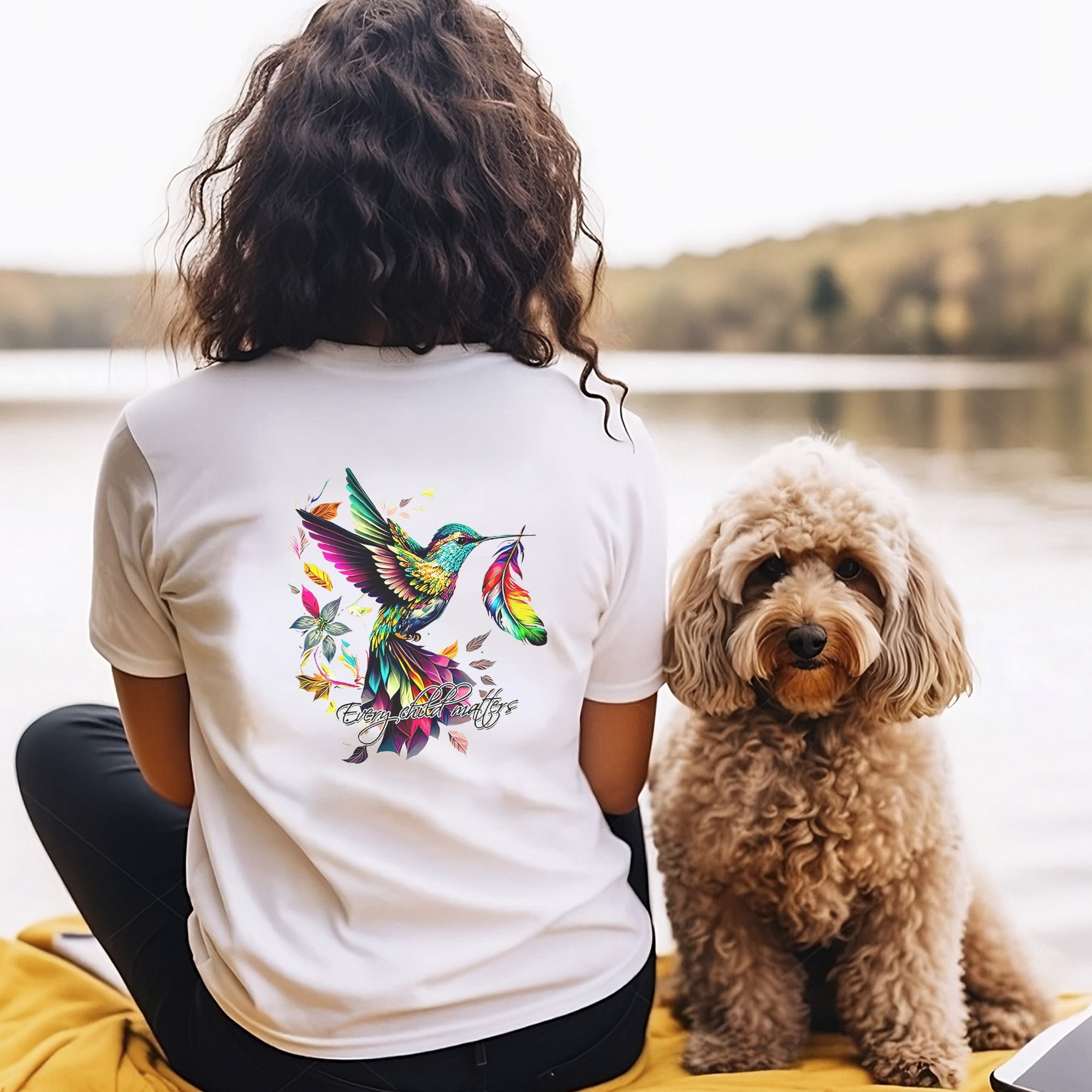 Every Child Matters Hummingbird Unisex Back T-shirt/Hoodie/Sweatshirt