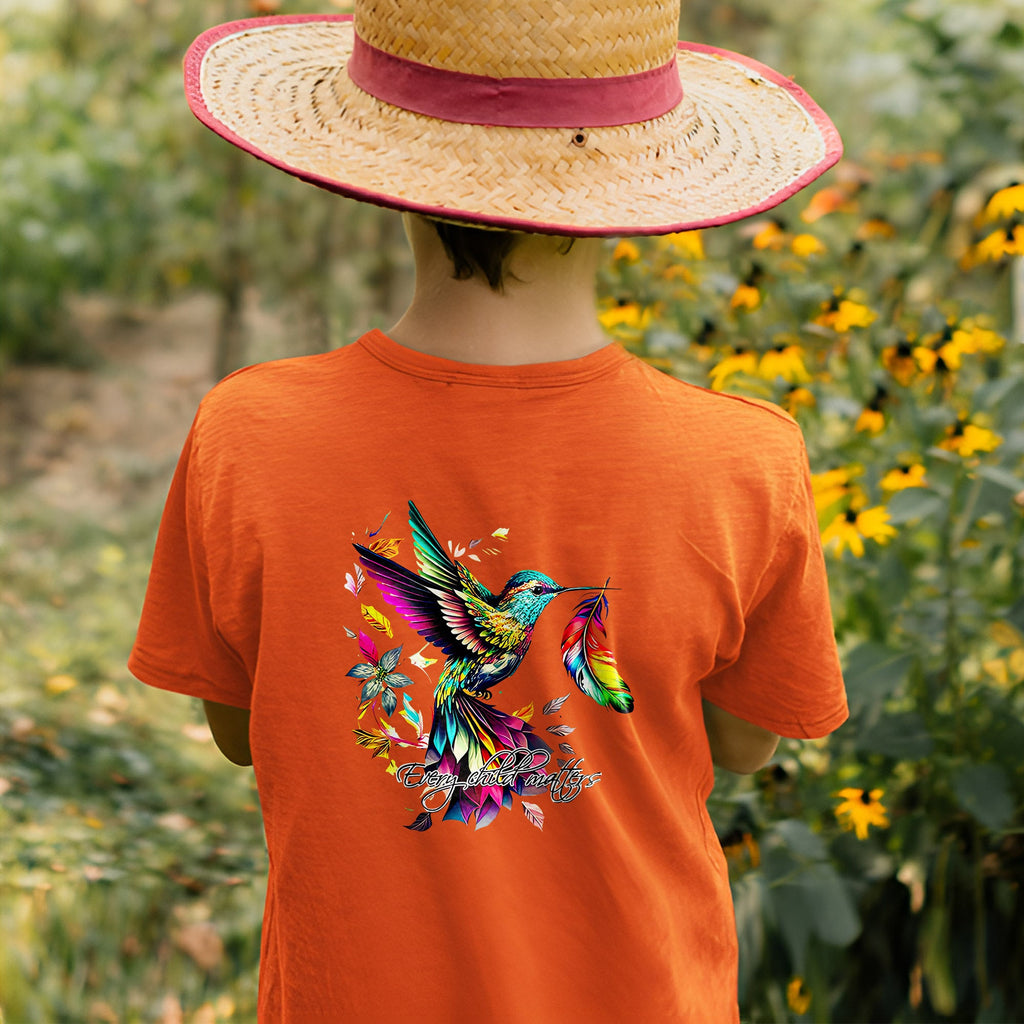 Every Child Matters Hummingbird Unisex Back T-shirt/Hoodie/Sweatshirt