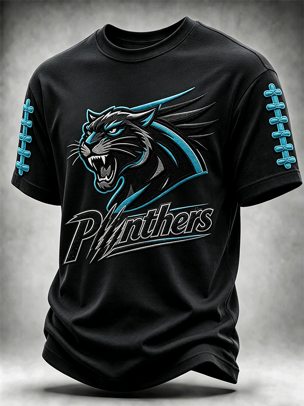Men'S Rugby Printed Round Neck T-Shirt