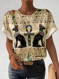 Women's Ancient Egyptian Civilization Printed T-Shirt