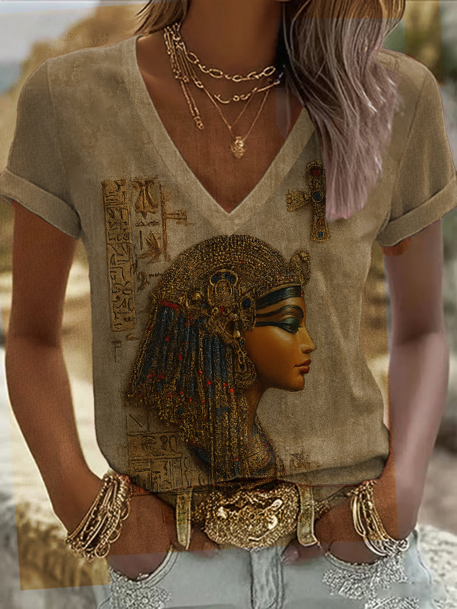 Women's Egyptian Goddess Print T-Shirt