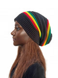Unisex Jamaican Reggae Long Knit Beanie