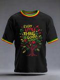 Men's Reggae Print Casual T-shirt