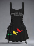 Women's Every Little Thing Is Gonna Be All Right Print Slip Dress