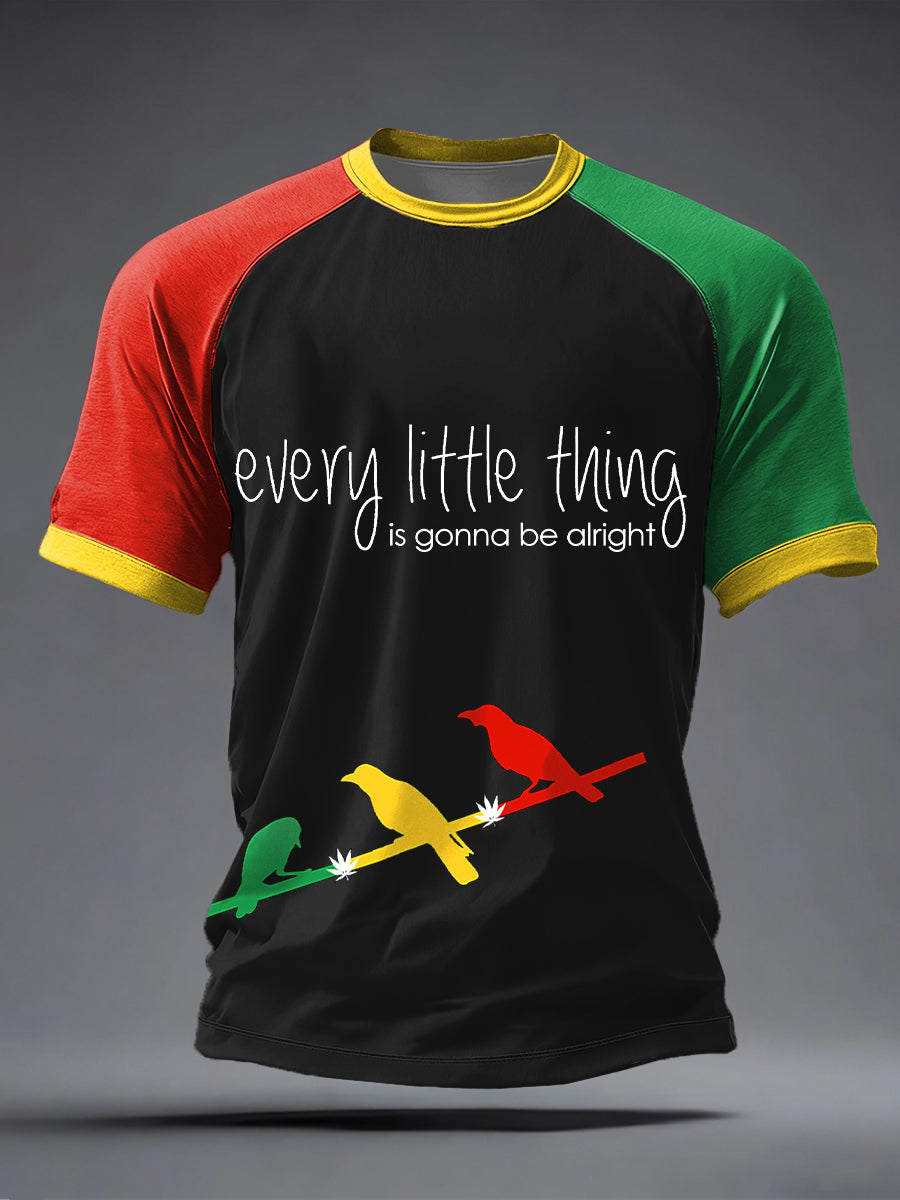 Men's Every Little Thing Is Gonna Be All Right Print T-Shirt