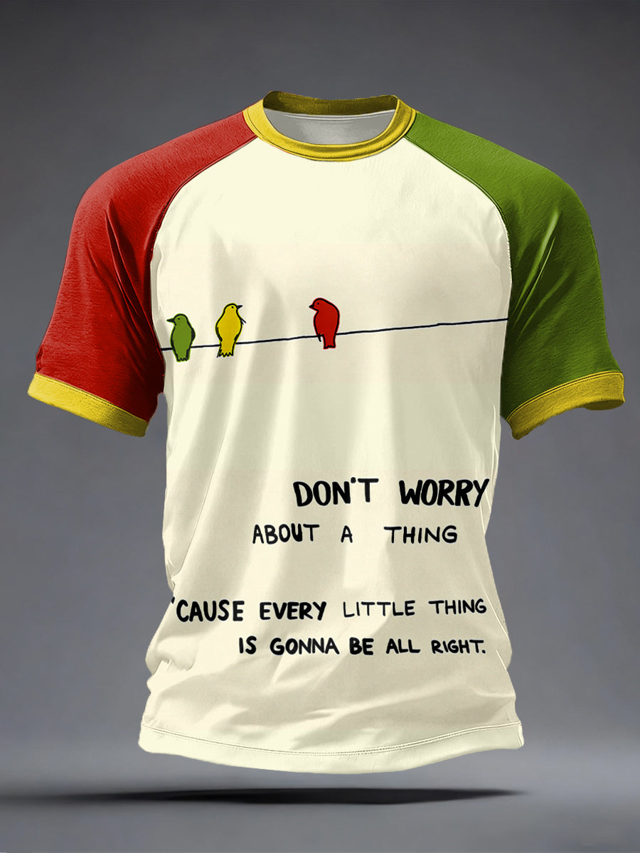 Men's Every Little Thing Is Gonna Be All Right Print T-Shirt