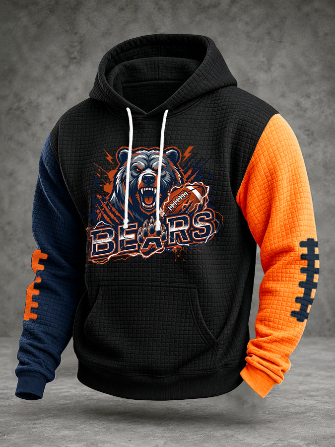Men'S Football Printed Casual Hoodie