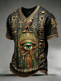 Men's Ancient Egyptian Eye of Horus V-Neck T-Shirts