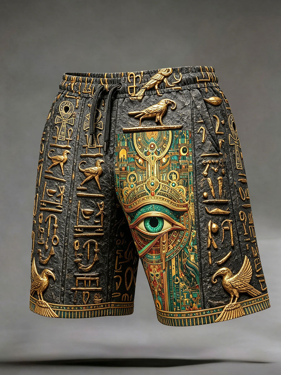 Men's Ancient Egyptian Eye of Horus Shorts