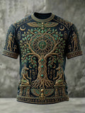 Men's Ancient Egyptian Art Print Casual T-shirt