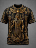 Men's Ancient Egyptian Art Print Casual T-shirt