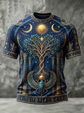 Men's Ancient Egyptian Art Print Casual T-shirt