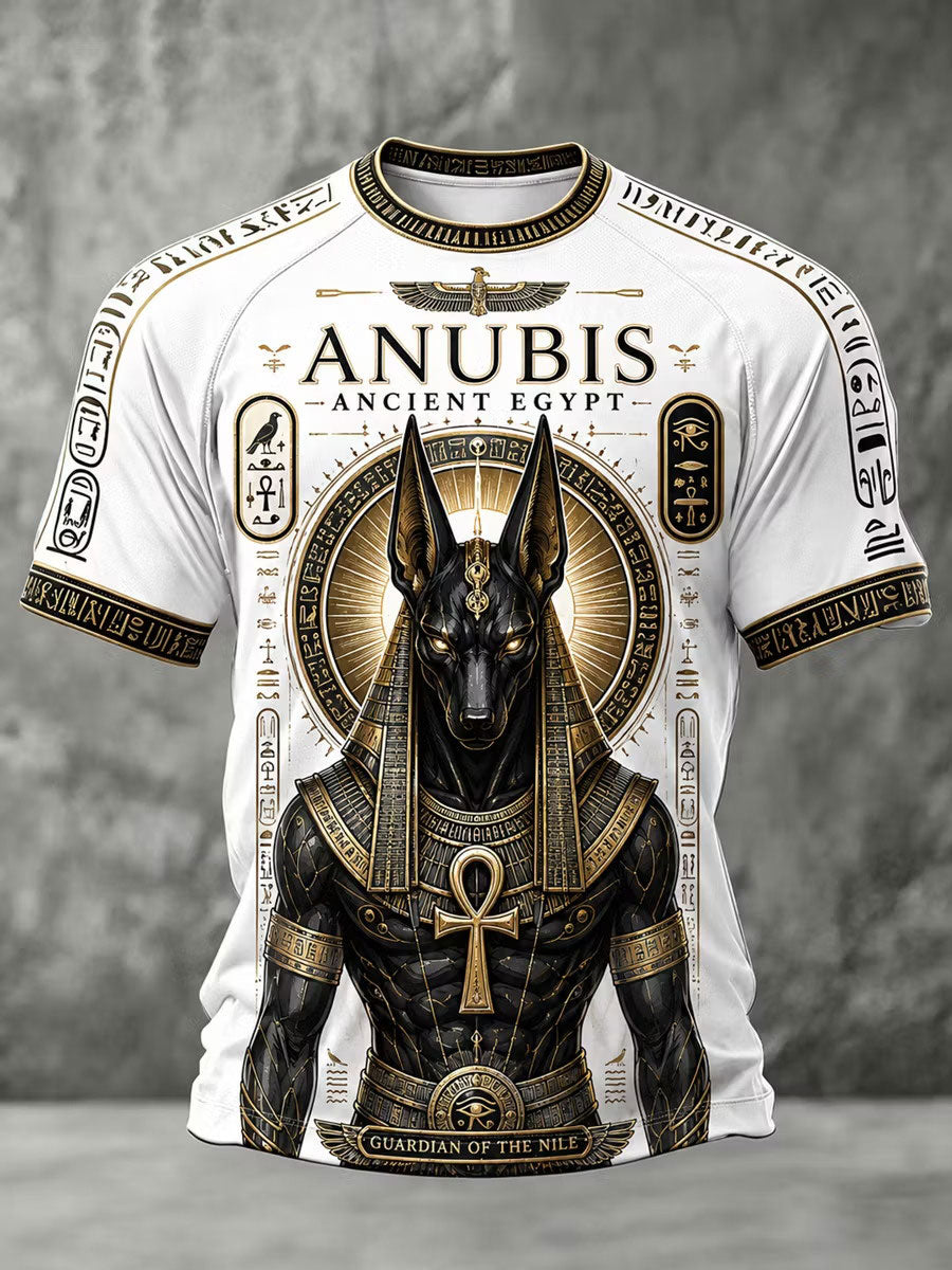 Men's Ancient Egyptian Art Print Casual T-Shirt