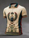 Men's Ancient Egyptian Art Print Casual Shirt