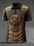 Men's Ancient Egyptian Art Print Casual Shirt