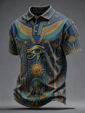 Men's Ancient Egyptian Art Print Casual Top
