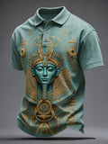 Men's Ancient Egyptian Art Print Casual Top