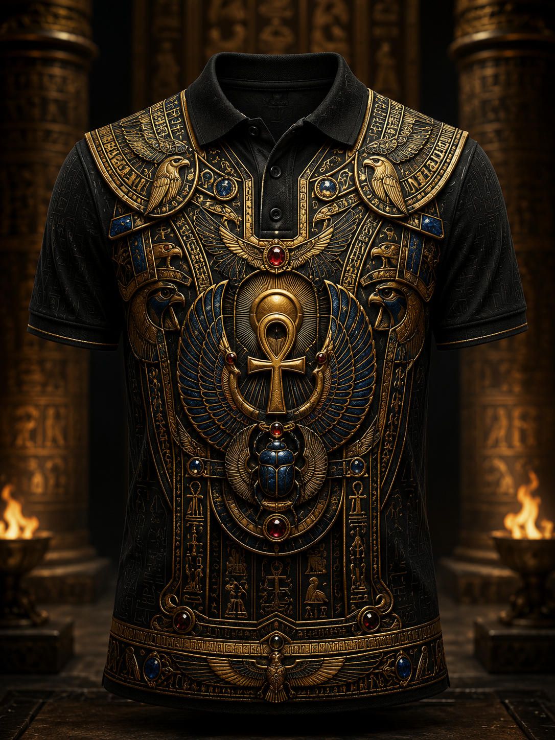 Men's Egyptian Civilization Short Sleeve Shirt