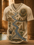 Men's Egyptian Civilization V-Neck T-Shirt