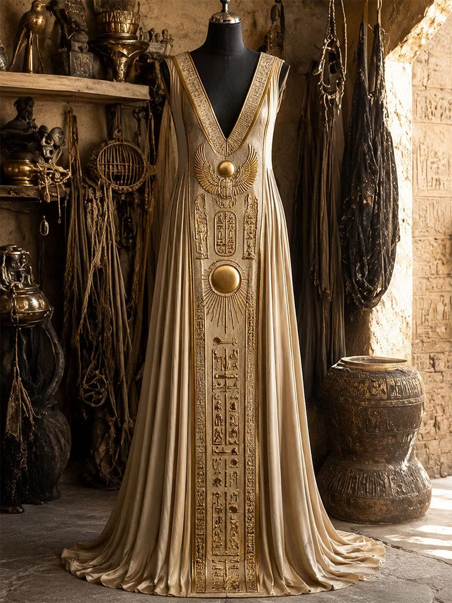Women's Egypt Art Maxi Dress