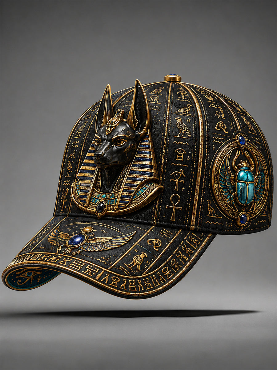 Unisex Casual Cap with Vintage Egyptian Art Print