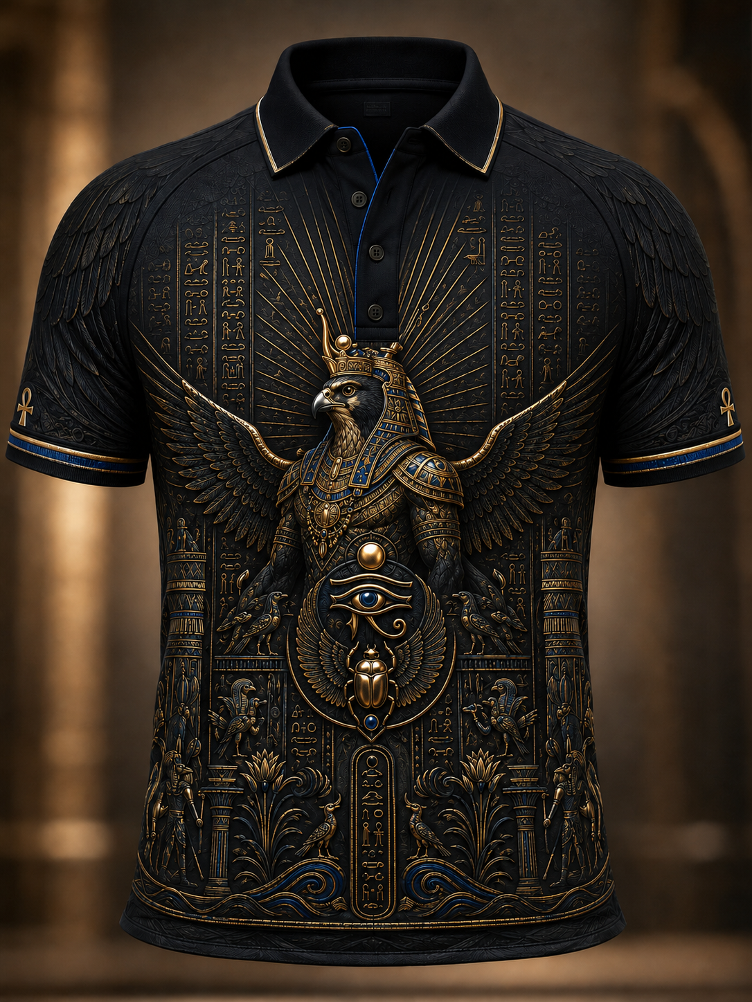 Men's Ancient Egyptian Civilization Art Polo Shirt