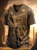 Men's Ancient Egyptian Civilization V-Neck T-Shirt