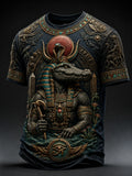 Men’s Ancient Egyptian Civilization Printed Casual Short-Sleeve T-Shirt