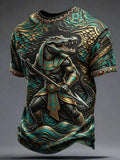 Men’s Ancient Egyptian Civilization Printed Casual Short-Sleeve T-Shirt
