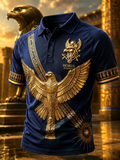 Men's Egyptian Civilization Art Print Polo Shirt
