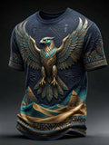 Men’s Egyptian Ancient Art and Culture Printed Casual Short-Sleeve T-Shirt