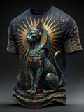 Men’s Art Printed Ancient Egyptian Civilization Leisure T-Shirt